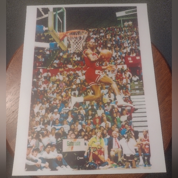 MICHAEL JORDAN 8.5x11 BULLS 1988 VINTAGE SLAM DUNK CONTEST PLUS 5 OTHER POSTERS! - Picture 7 of 16
